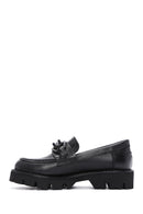 Kadın Siyah Deri Maskülen Loafer | Derimod