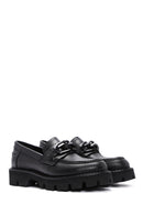 Kadın Siyah Deri Maskülen Loafer | Derimod