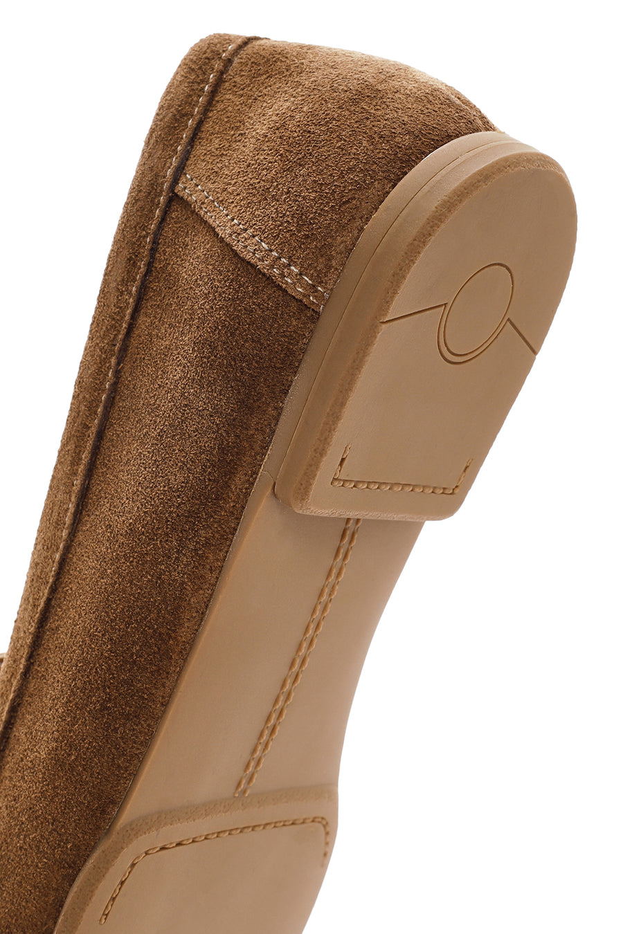 Kadın Taba Püsküllü Süet Deri Maskülen Loafer
