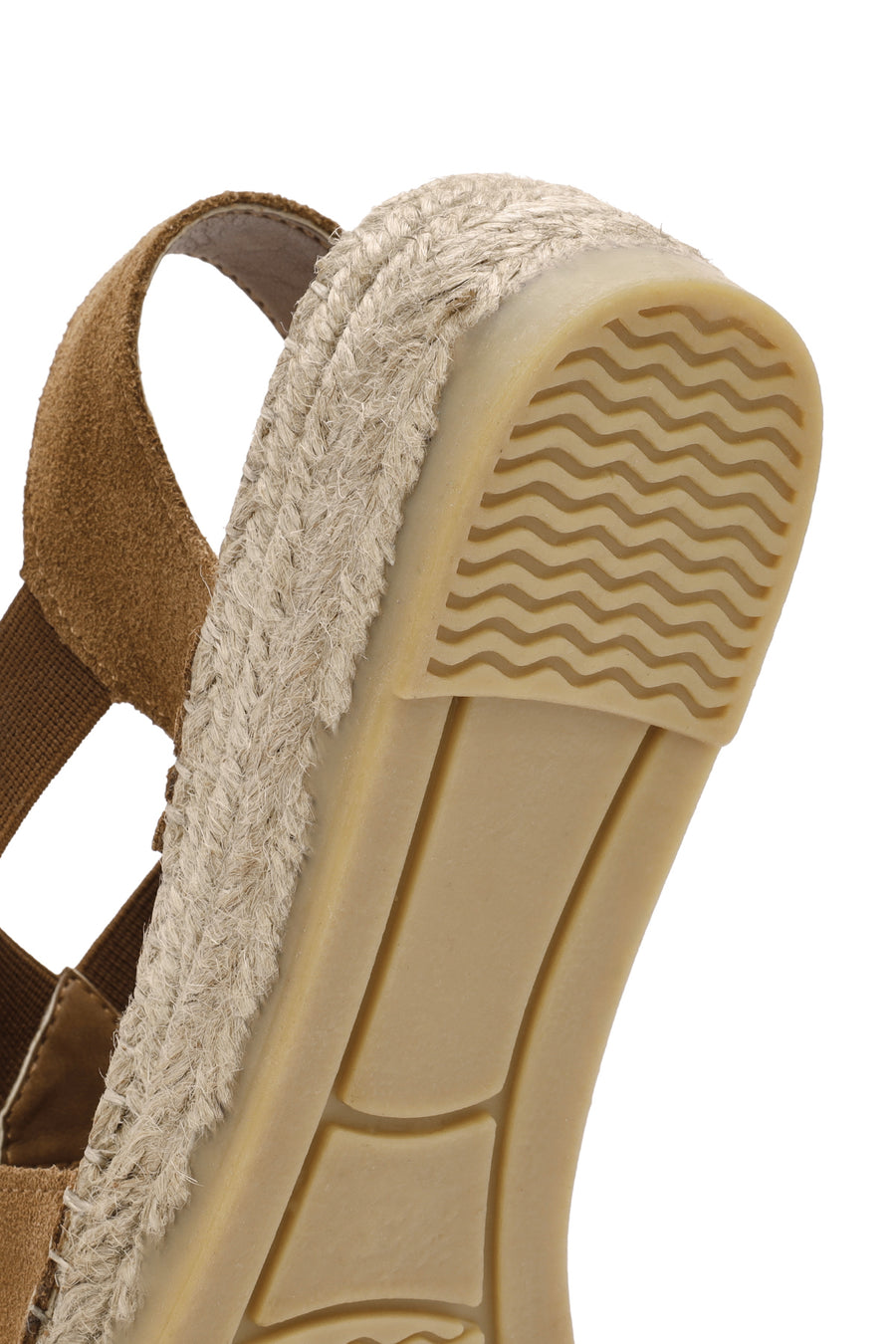 Women's Tan Suede Leather Espadrille