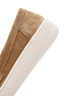 Kadın Kahverengi Süet Deri Casual Loafer | Derimod