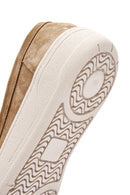 Kadın Kahverengi Süet Deri Casual Loafer | Derimod