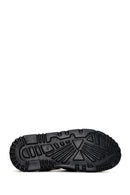 Women's Black Leather Sandals | Derimod