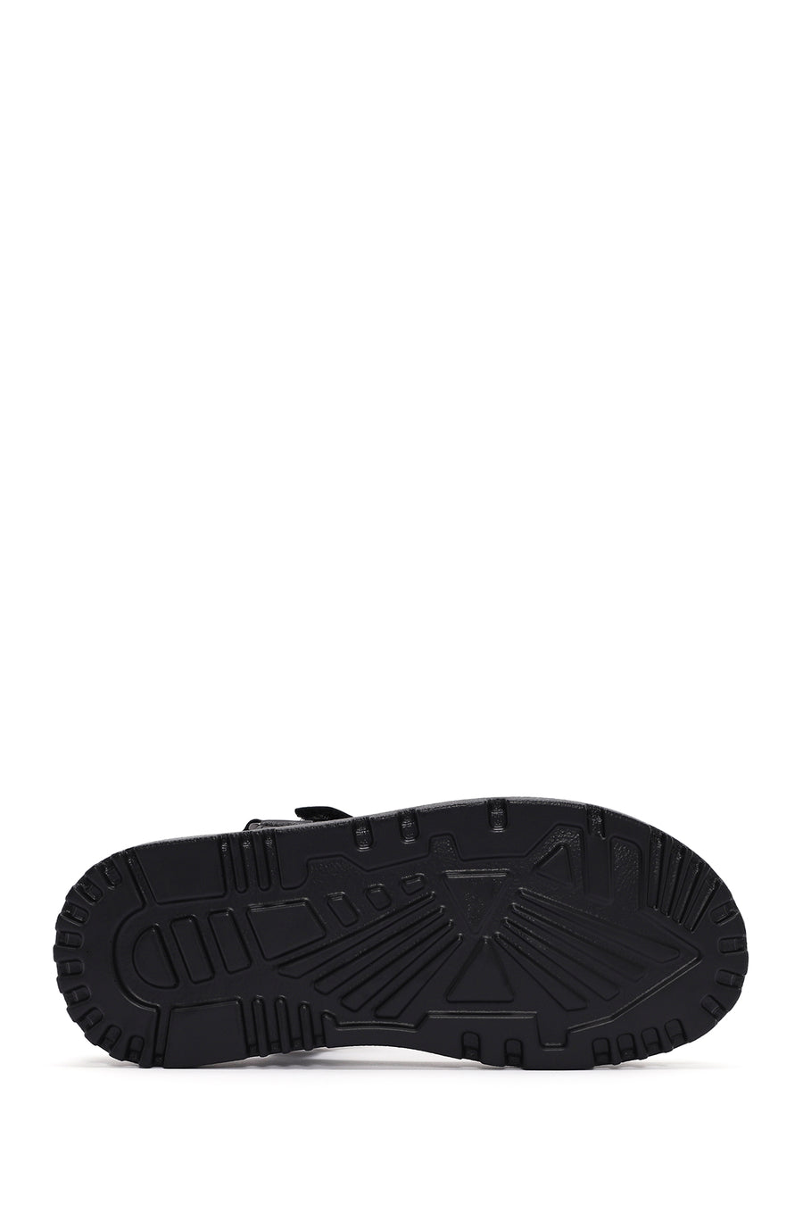 Kadın Siyah Bilekten Bantlı Deri Comfort Sandalet