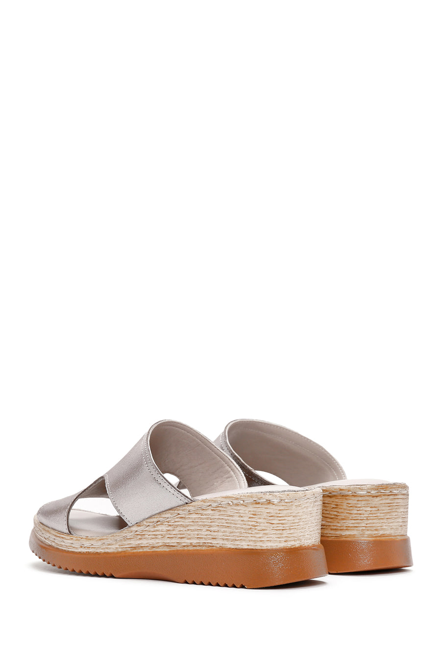 Women's Mink Thick Soled Leather Comfort Slippers