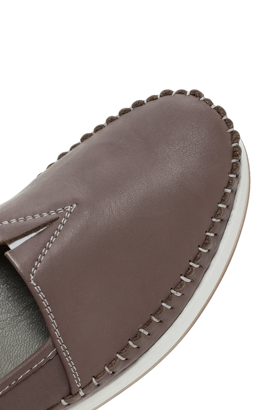 Kadın Vizon Deri Comfort Loafer
