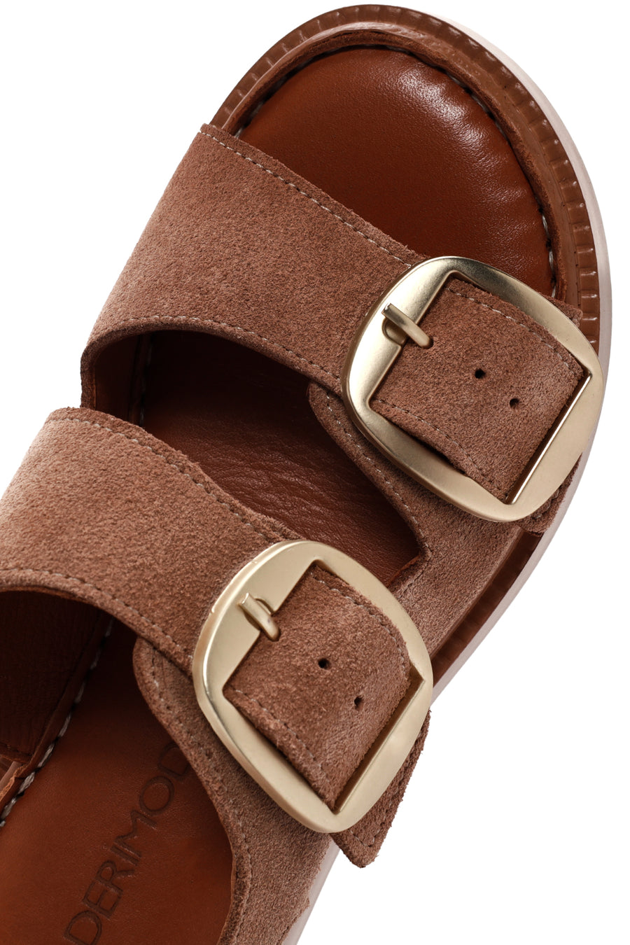 Kadın Pudra Deri Comfort Sandalet