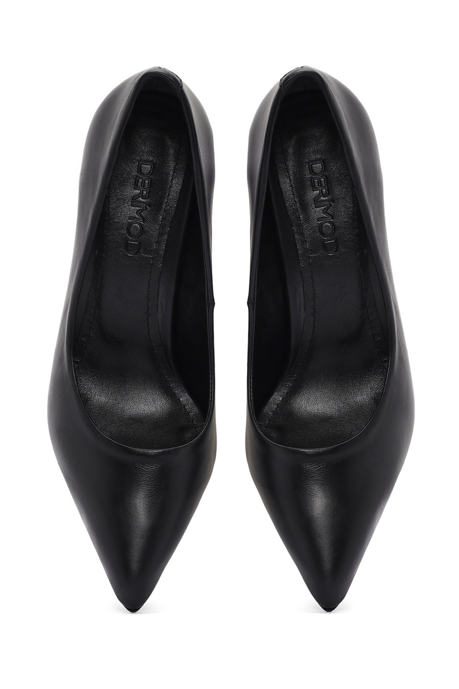 Kadın Siyah İnce Topuklu Deri Stiletto