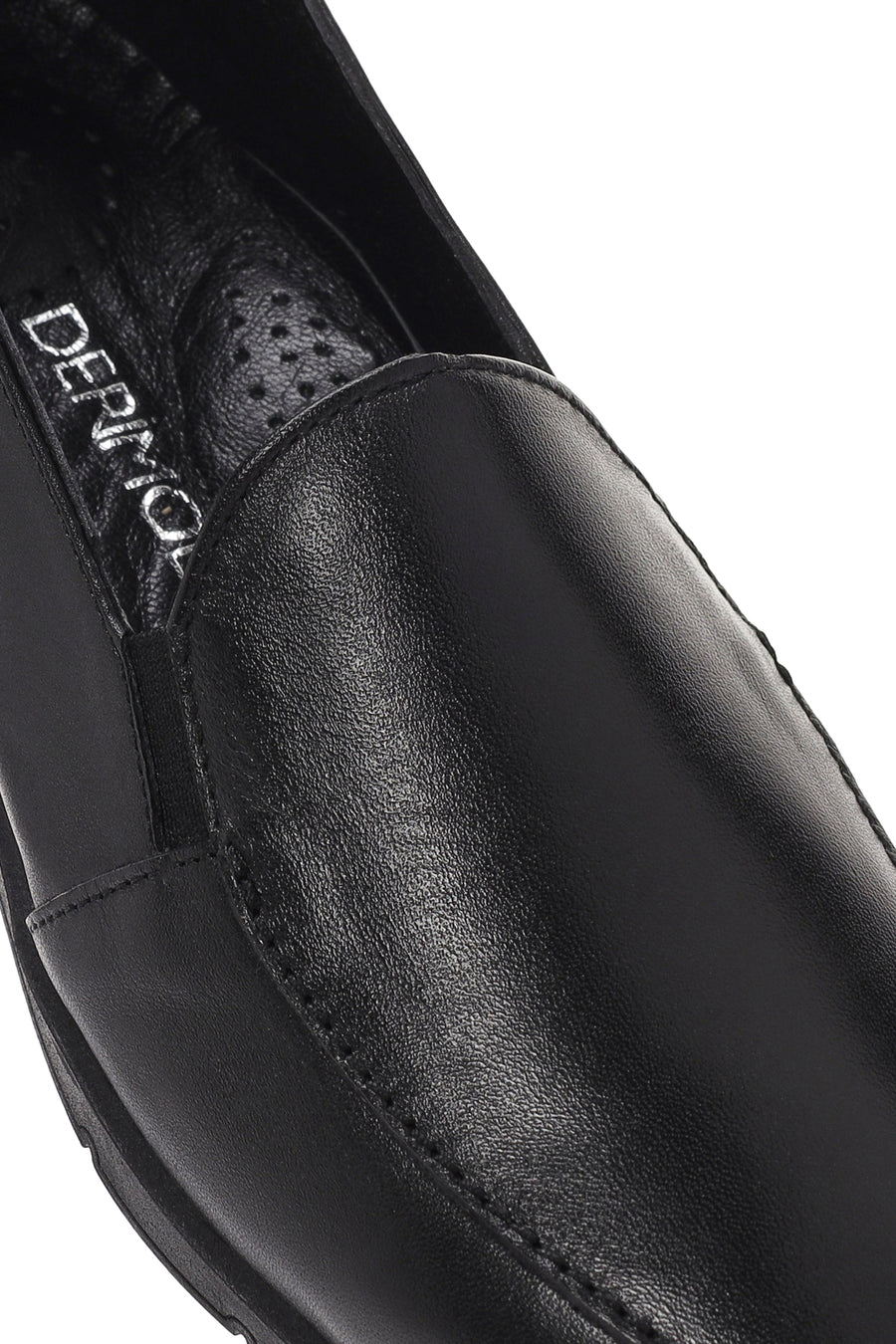 Kadın Siyah Deri Comfort Loafer