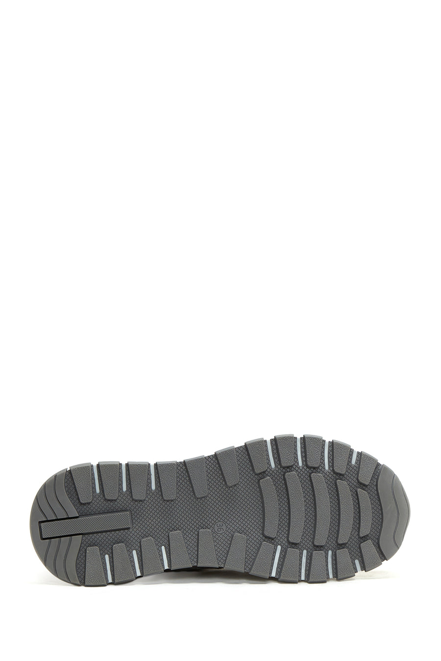 Kadın Gri Bağcıklı Süet Deri Sneaker