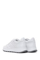 Women's White Lace-Up Leather Sneaker | Derimod