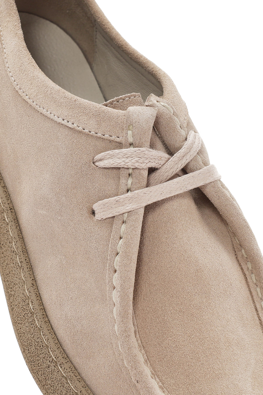 Women's Beige Suede Leather Masculine Shoes