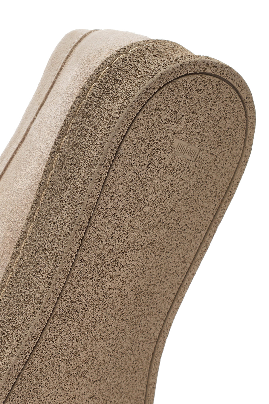 Women's Beige Suede Leather Masculine Shoes