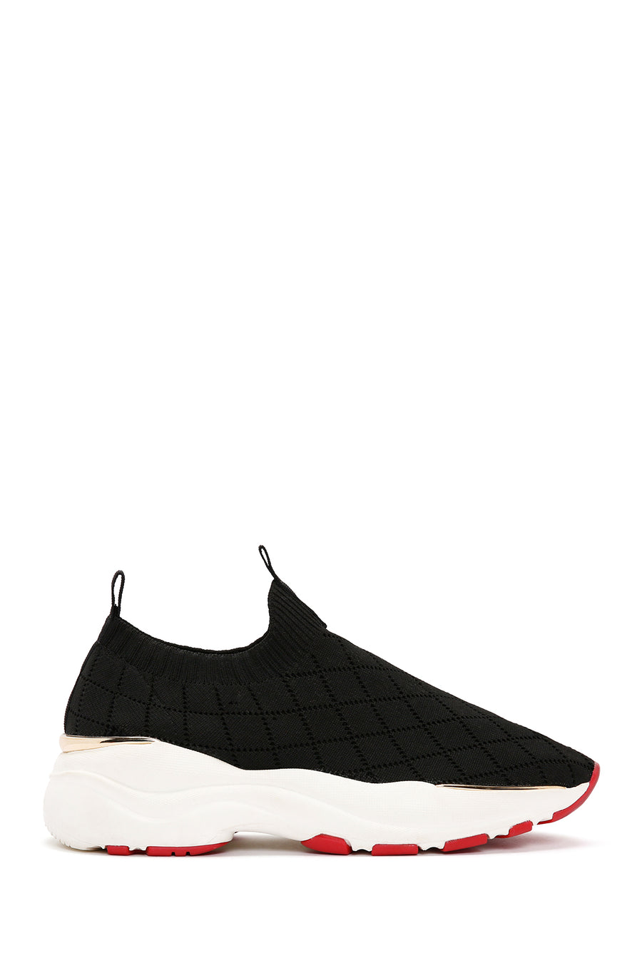 Derimod Zero Kadın Siyah Kalın Tabanlı Sneaker 24SFD43026F | Derimod