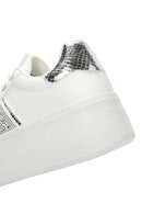 Kadın Beyaz Kalın Tabanlı Taşlı Sneaker | Derimod