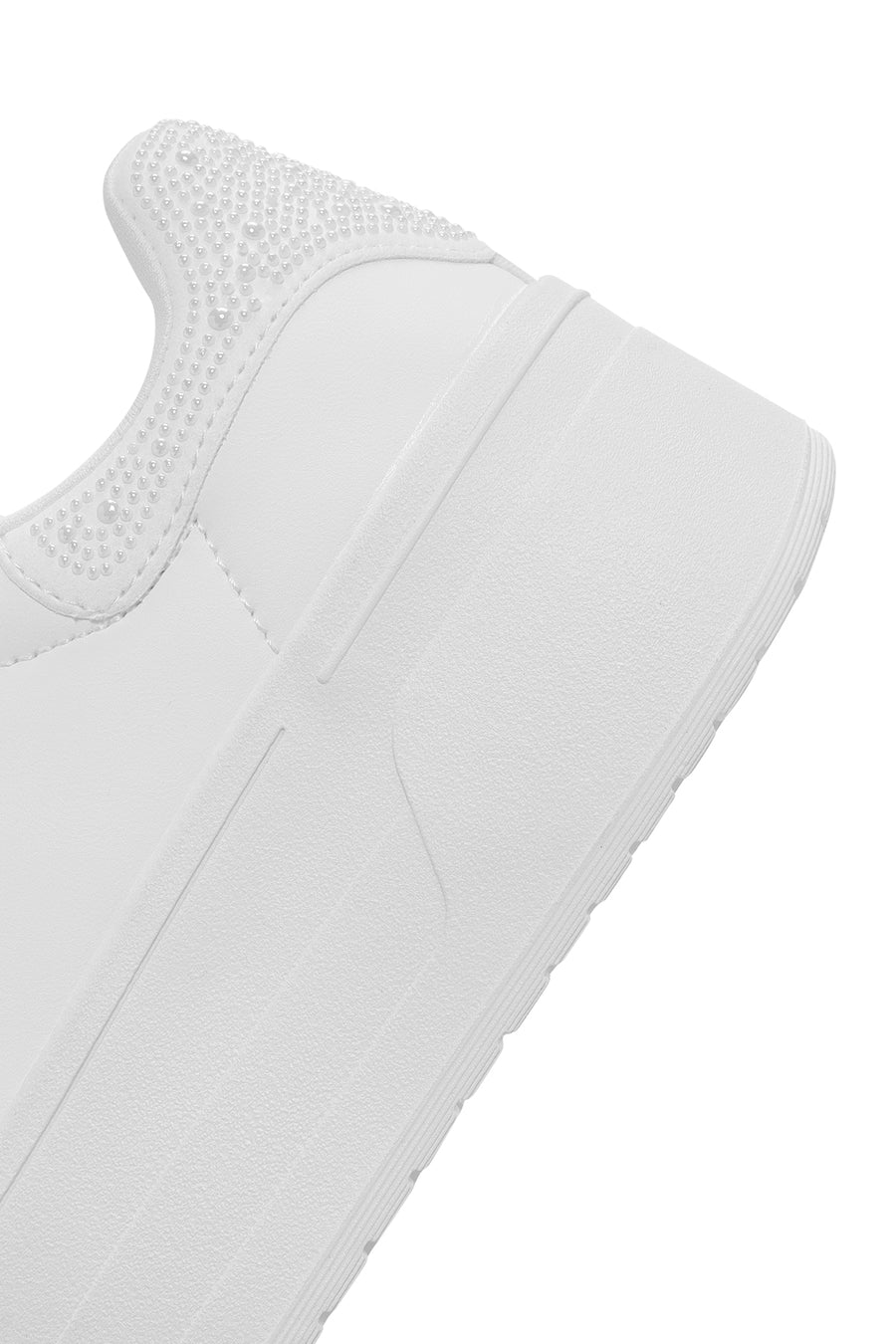 Kadın Beyaz Kalın Tabanlı Sneaker