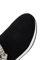 Derimod Zero Kadın Siyah Kalın Tabanlı Taş Detaylı Sneaker | Derimod