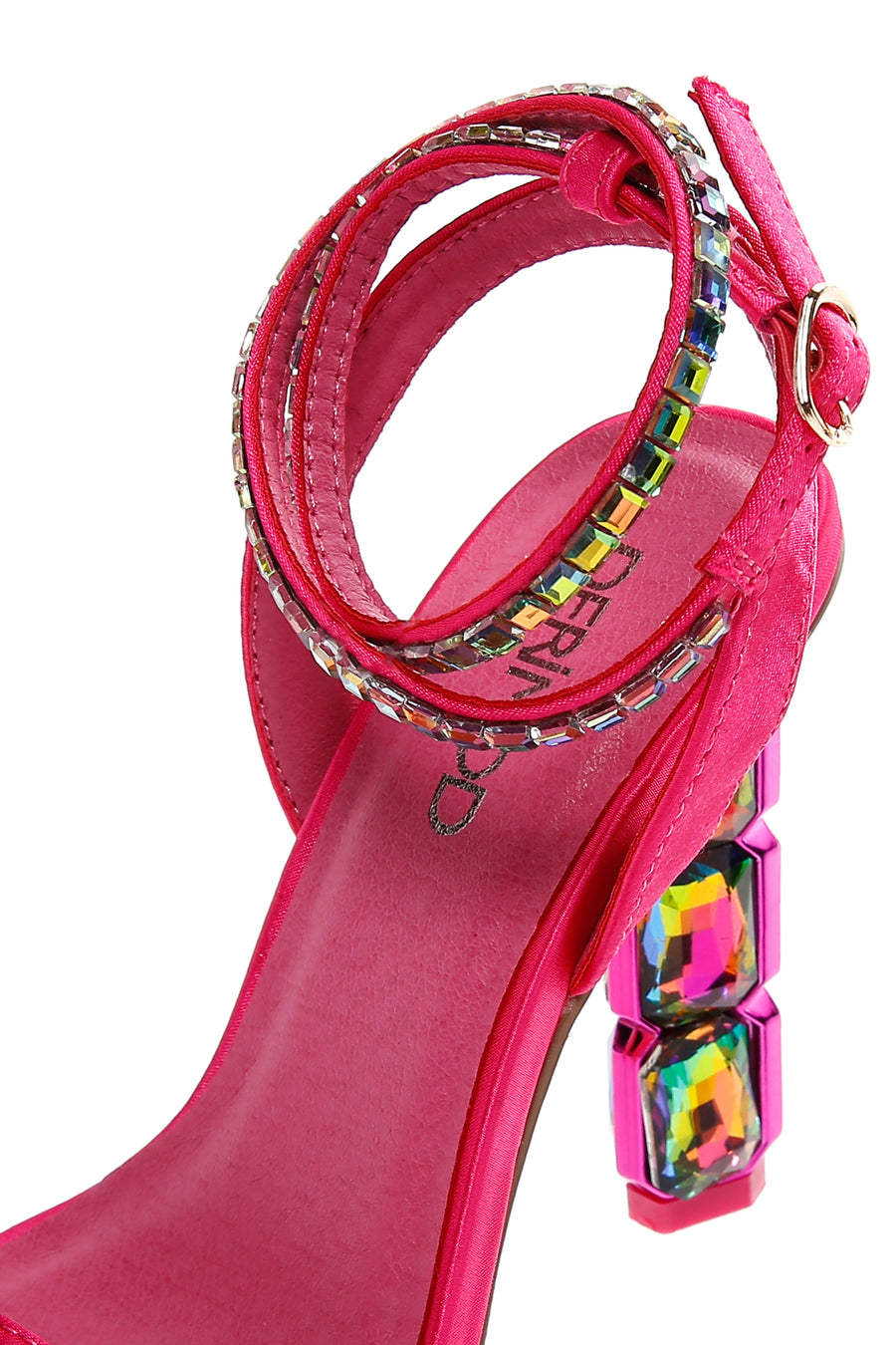 Women's Pink Ankle Strap High Heel Sandals
