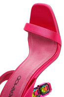 Women's Pink Ankle Strap High Heel Sandals | Derimod