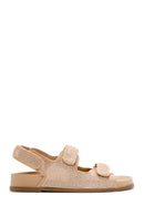 Women's Beige Stone Sandals | Derimod