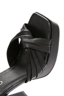 Women's Black Ankle Strap Platform Chunky Heel Sandals | Derimod