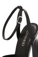 Women's Black Ankle Strap Platform Chunky Heel Sandals | Derimod