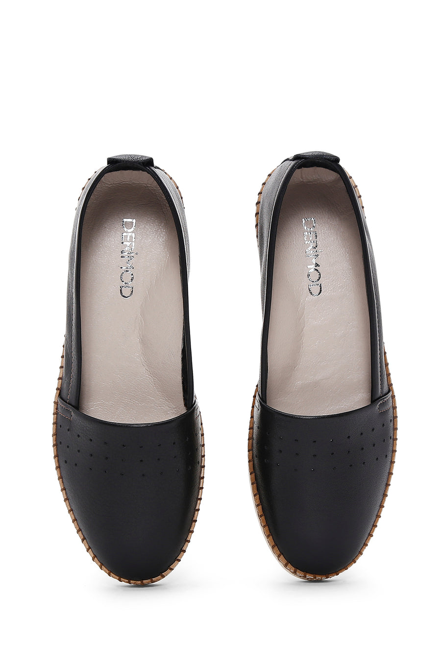 Women's Black Leather Comfort Loafer