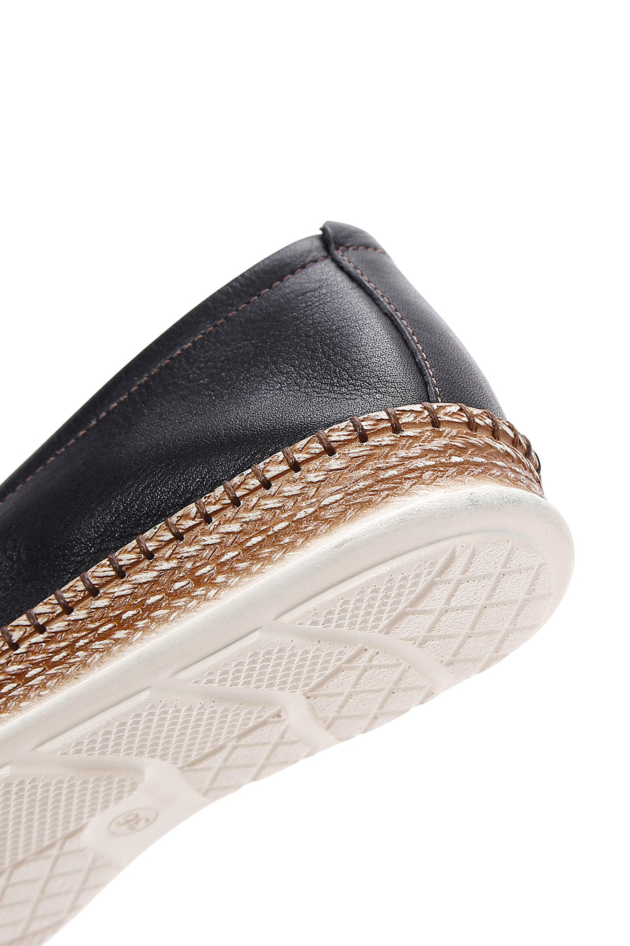Women's Black Leather Comfort Loafer