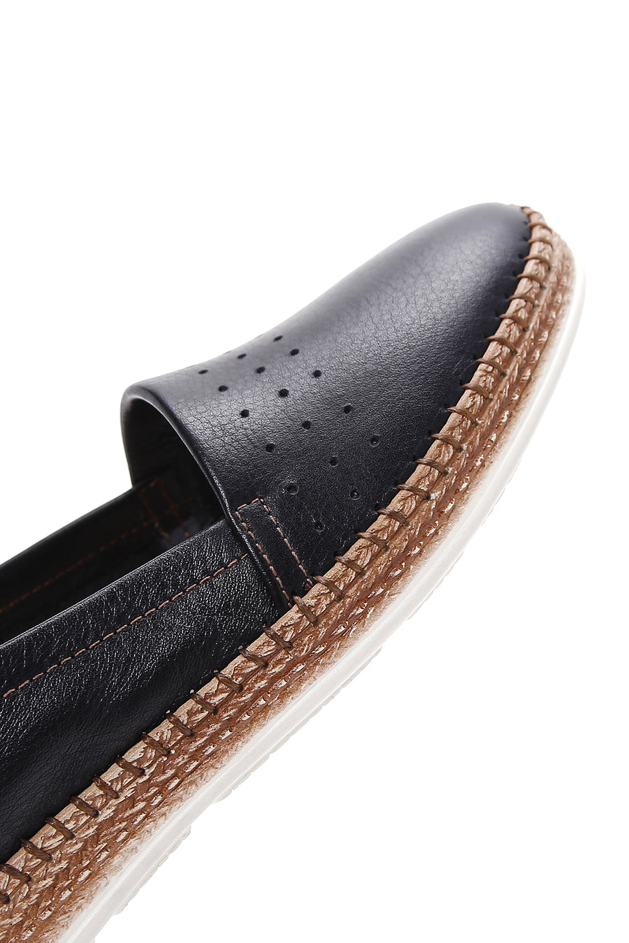Women's Black Leather Comfort Loafer