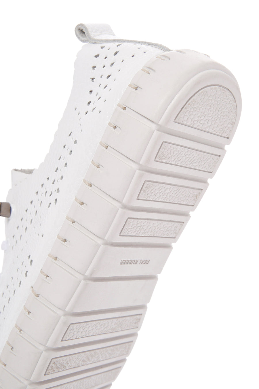 Women's White Leather Comfort Shoes