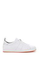 Erkek Beyaz Bağcıklı Deri Sneaker | Derimod