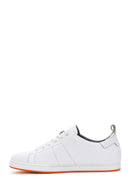 Erkek Beyaz Bağcıklı Deri Sneaker | Derimod