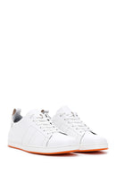 Erkek Beyaz Bağcıklı Deri Sneaker | Derimod