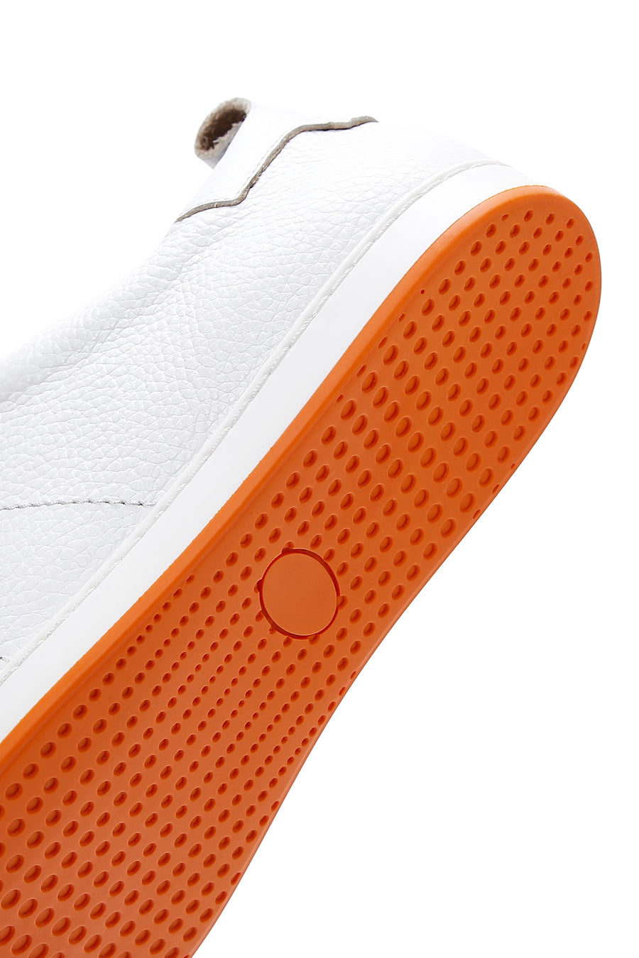 Erkek Beyaz Bağcıklı Deri Sneaker