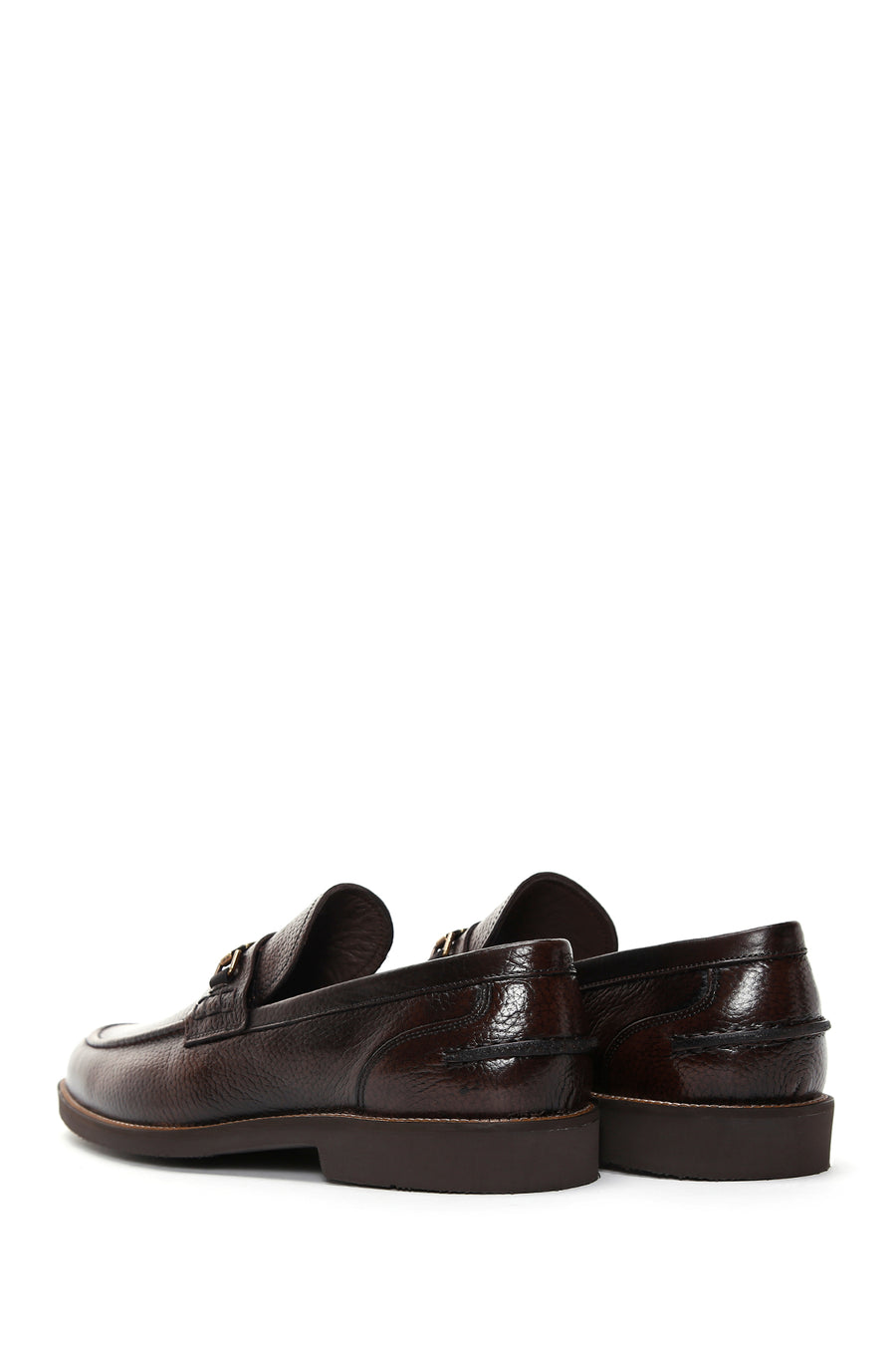 Erkek Kahverengi Deri Casual Loafer