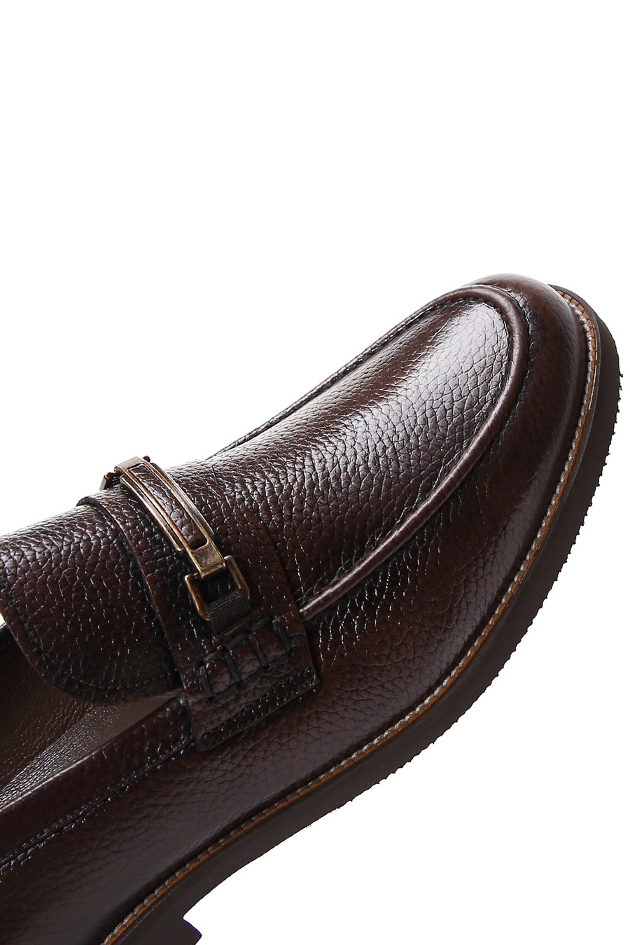 Erkek Kahverengi Deri Casual Loafer