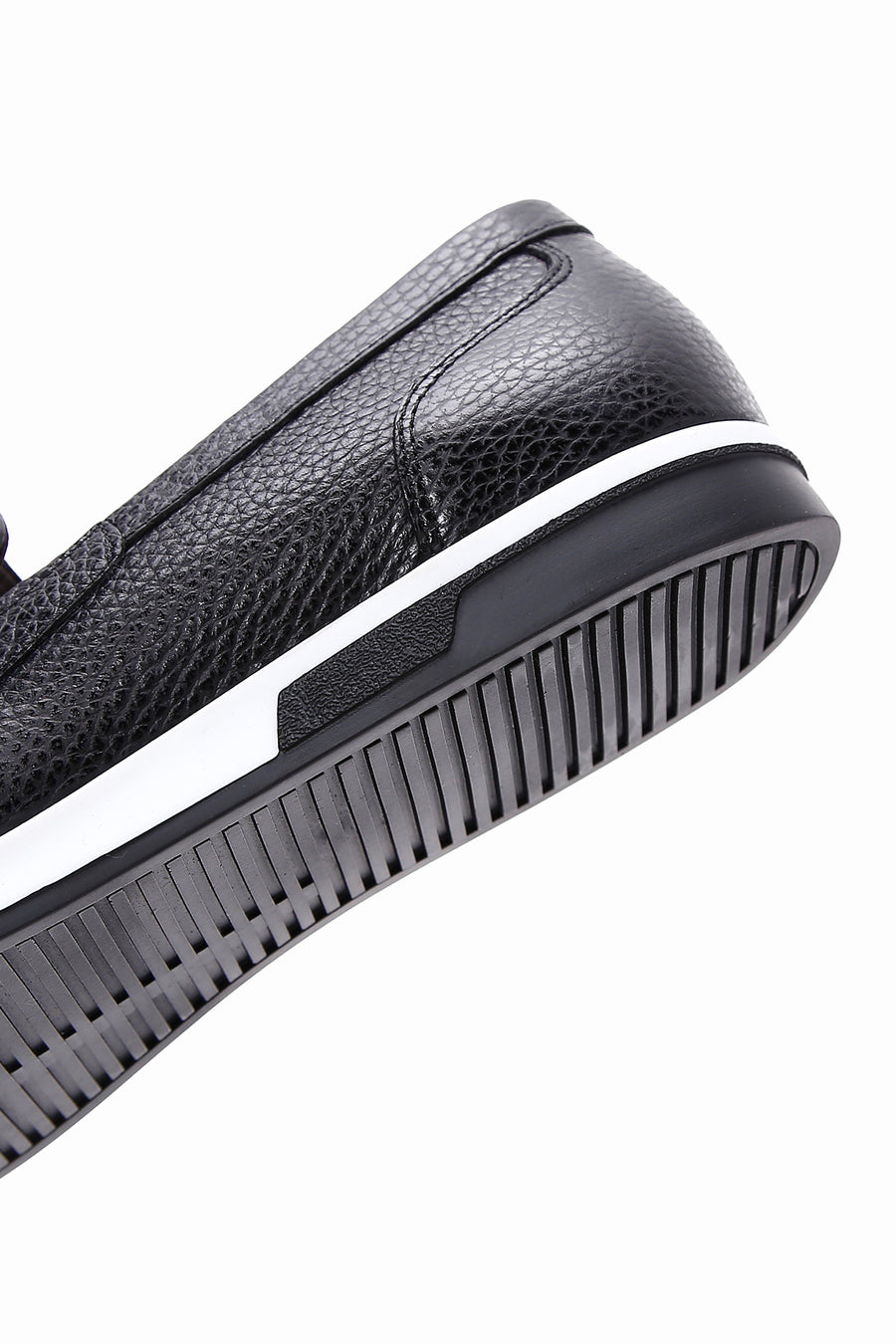 Men's Black Leather Casual Loafer
