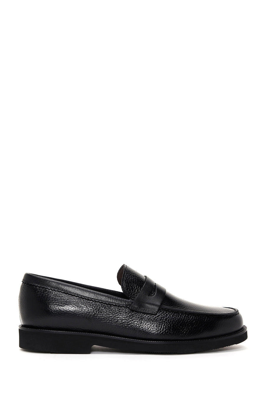 Erkek Siyah Deri Casual Loafer 24SFD6013FT | Derimod