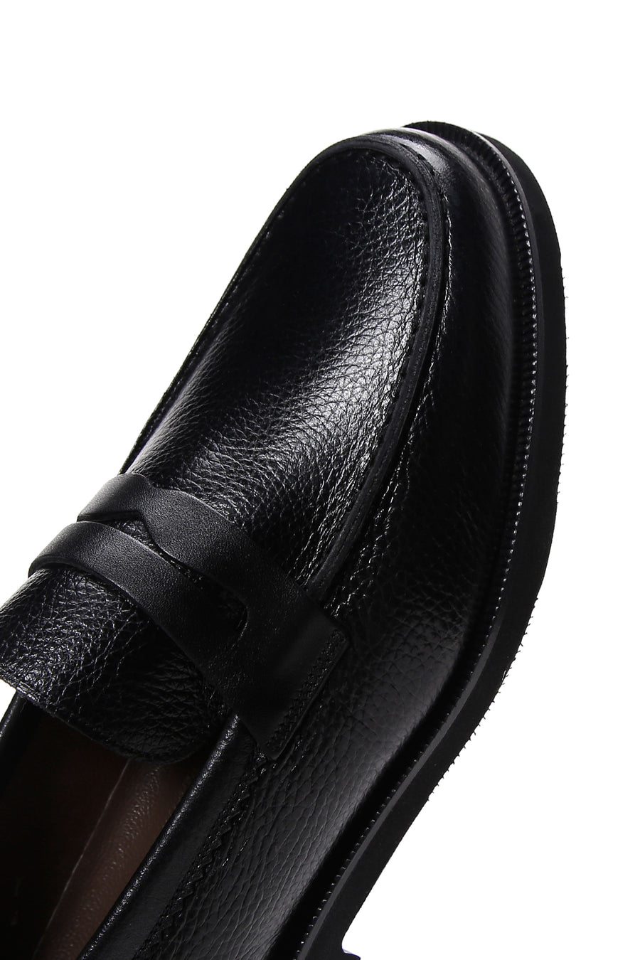 Erkek Siyah Deri Casual Loafer