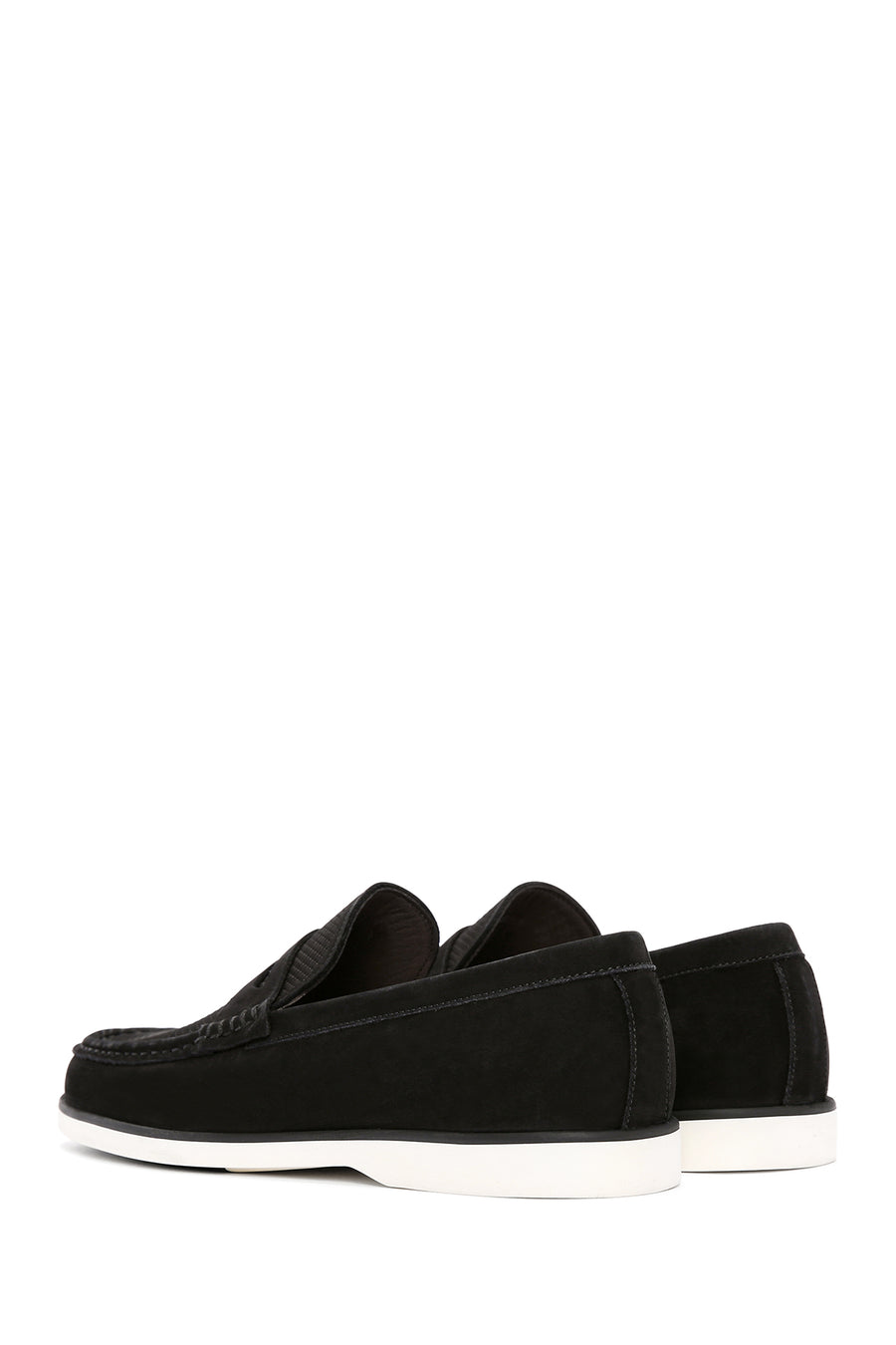 Erkek Siyah Nubuk Deri Casual Loafer