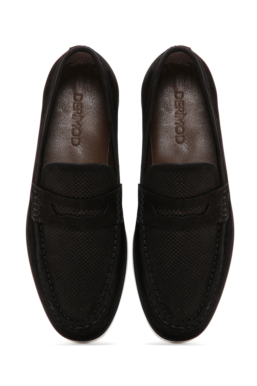 Erkek Siyah Nubuk Deri Casual Loafer