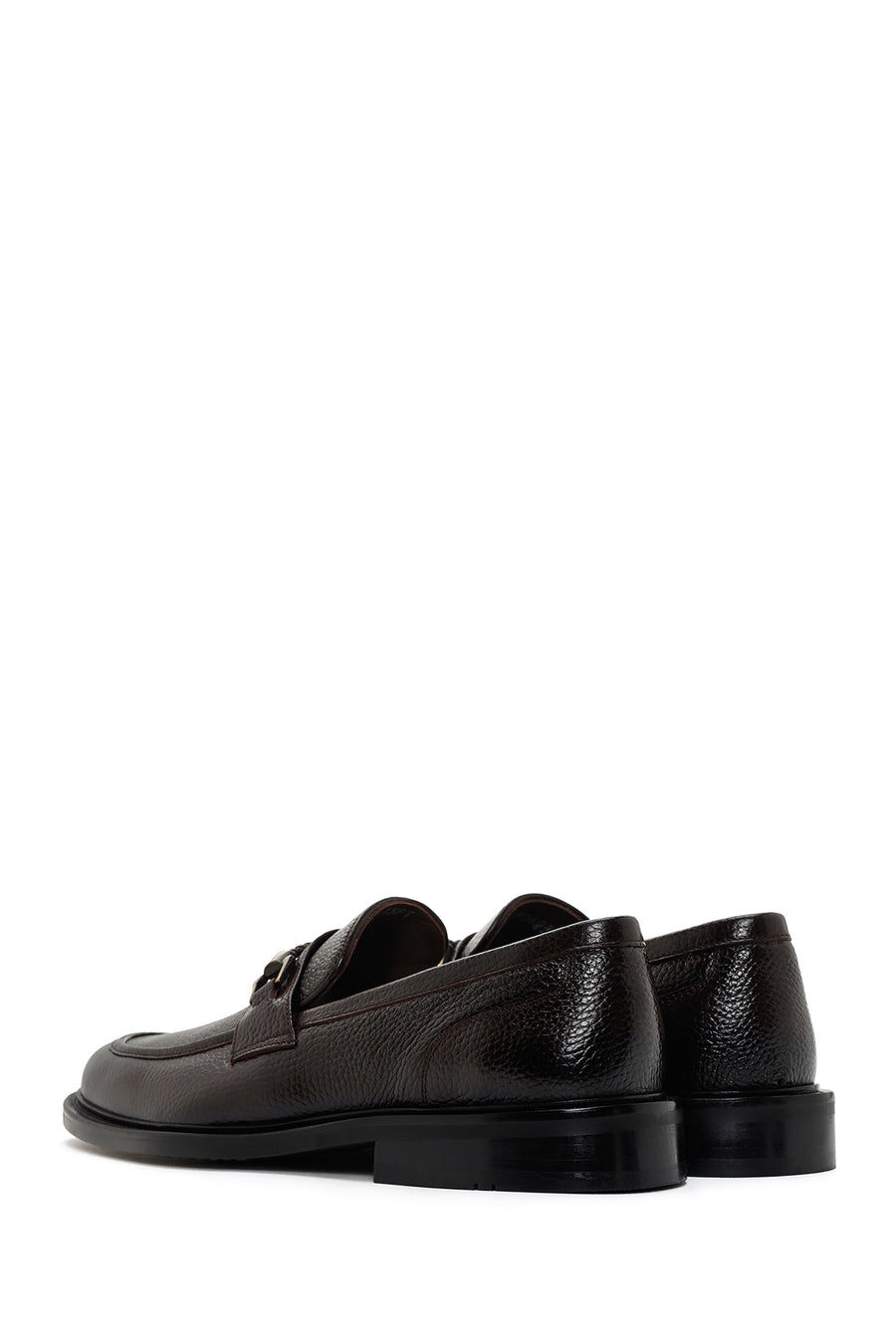 Erkek Kahverengi Deri Klasik Loafer