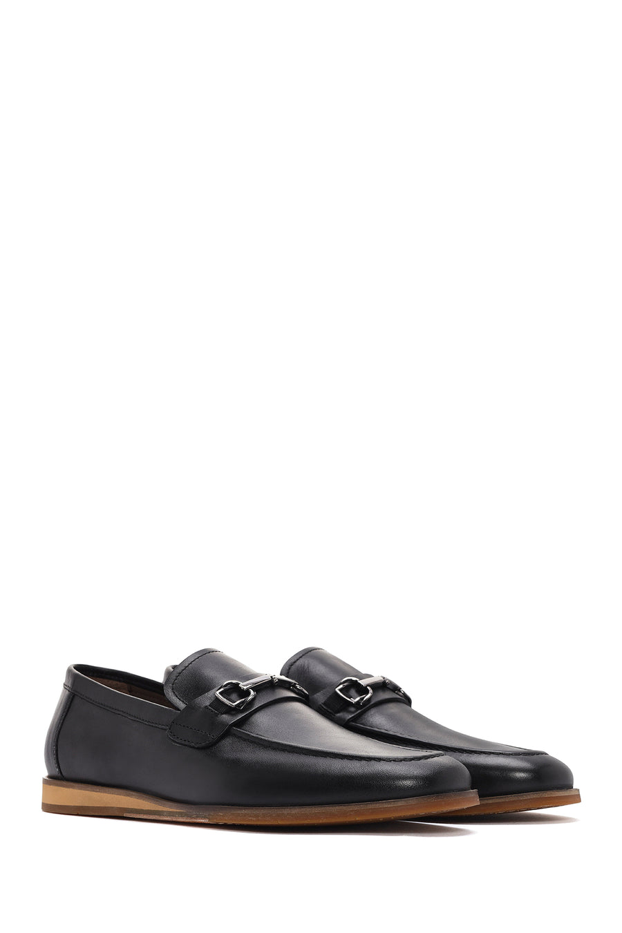 Derimod Black Erkek Siyah Deri Loafer