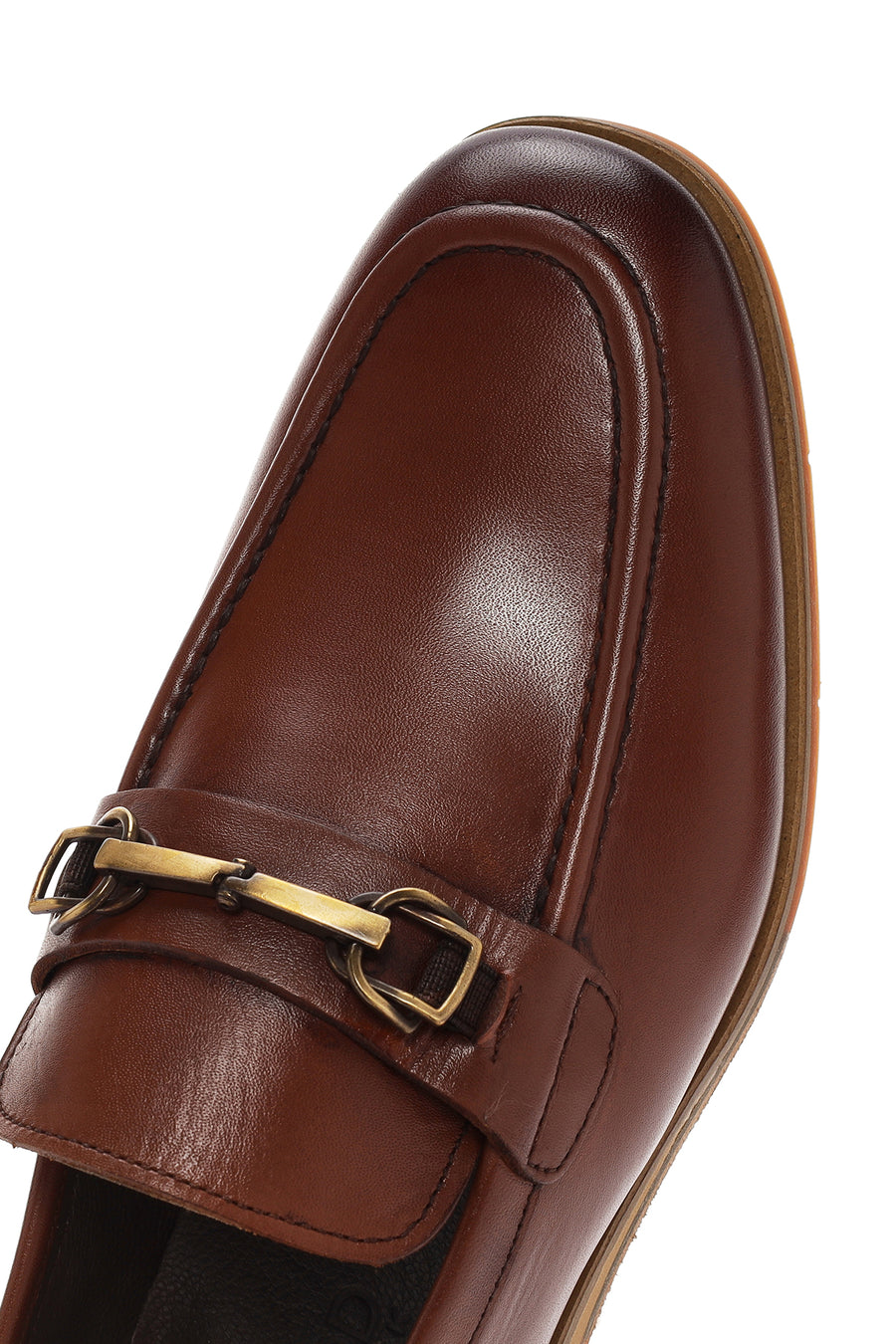 Derimod Black Erkek Kahverengi Deri Loafer