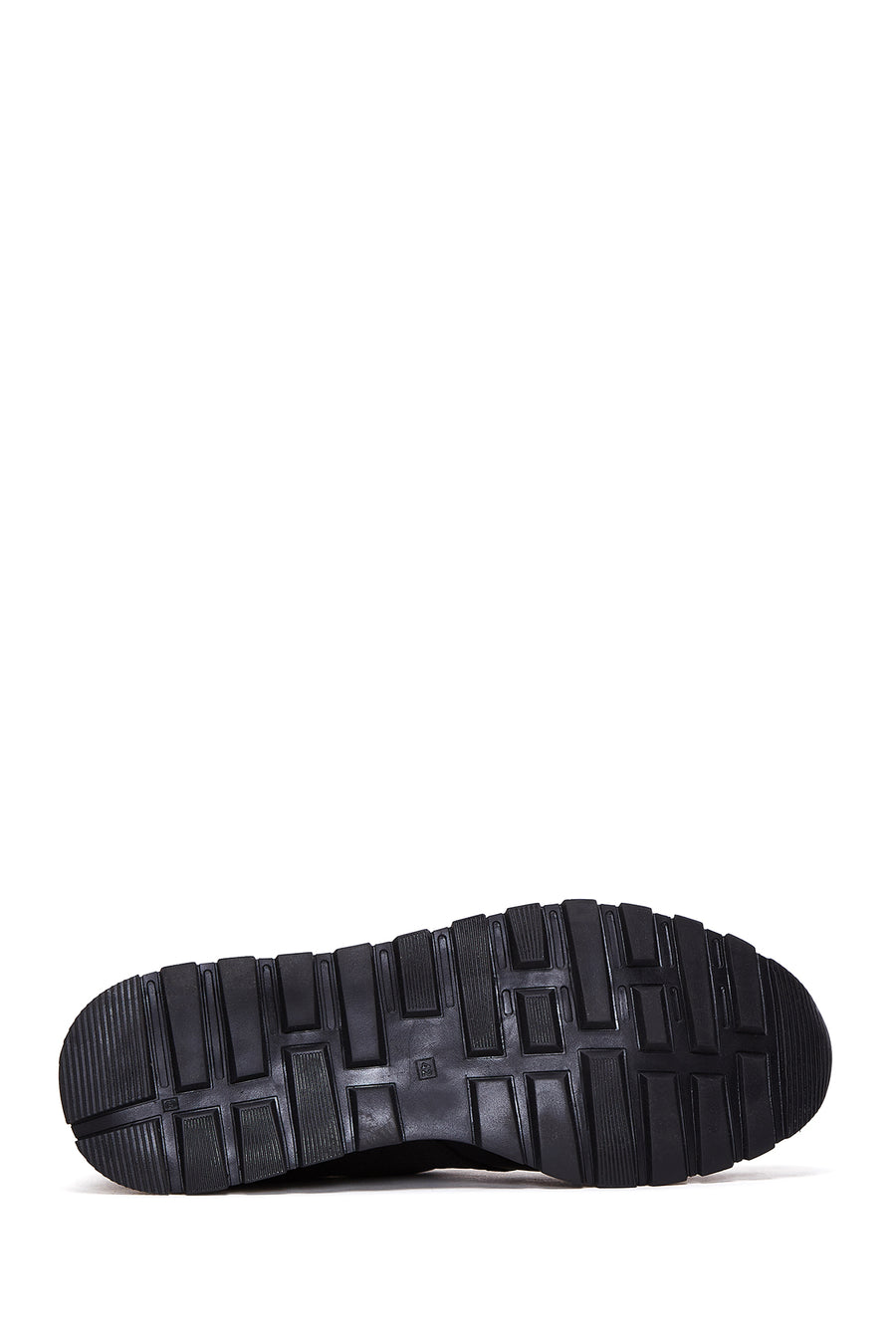 Men's Black Lace-Up Leather Casual Sneaker