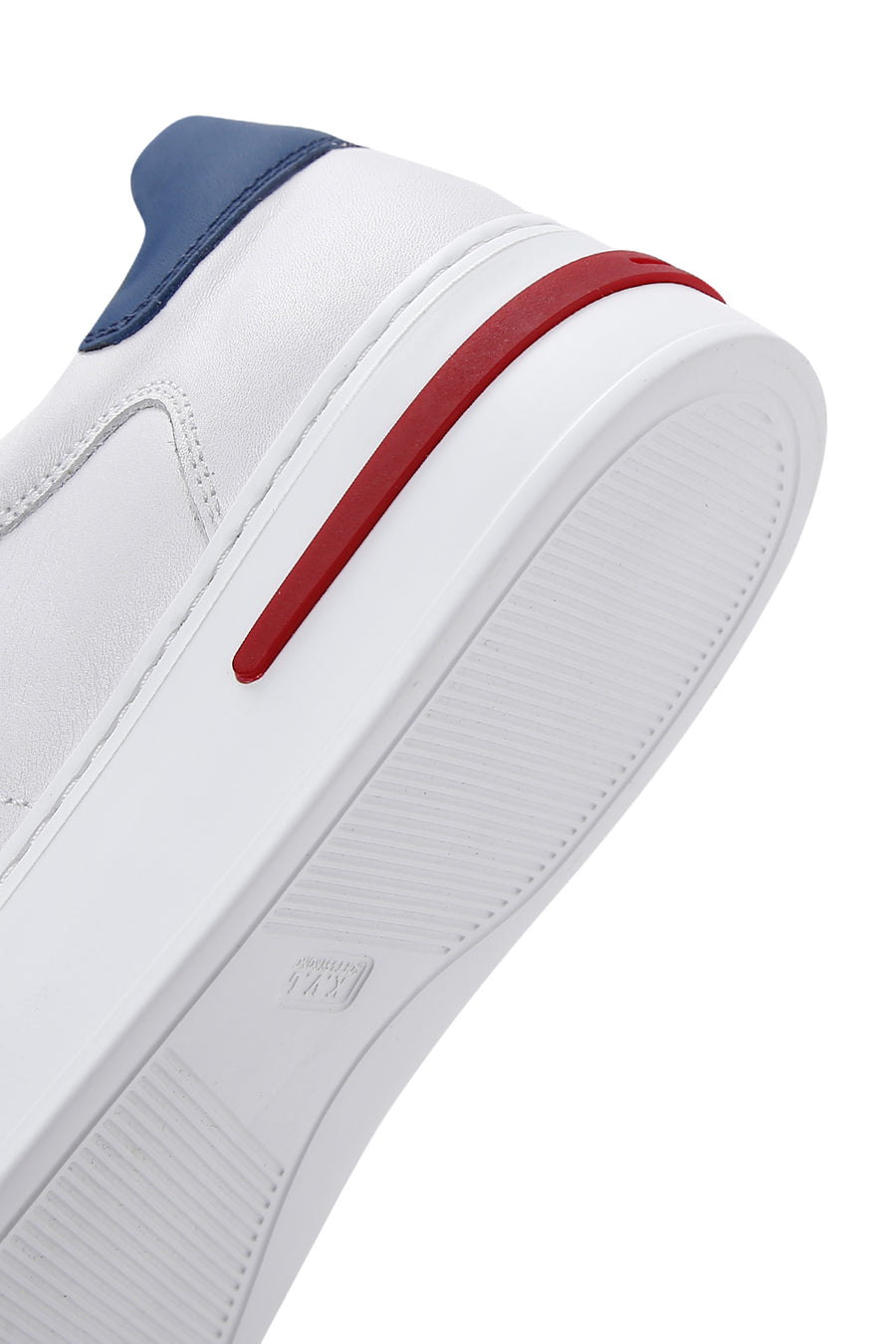 Erkek Beyaz Bağcıklı Deri Sneaker