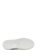 Men's White Thick Soled Leather Sneaker | Derimod