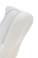 Men's White Thick Soled Leather Sneaker | Derimod