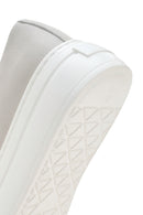 Men's White Thick Sole Lace Up Leather Sneaker | Derimod