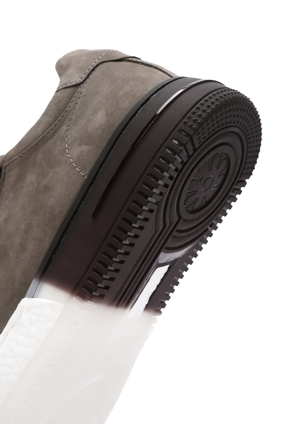 Erkek Gri Bağcıklı Nubuk Deri Sneaker